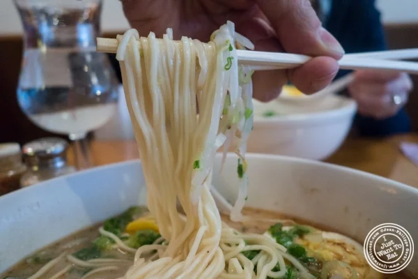 Tonkotsu ramen at Menkui-Tei Ramen Shop in The East Village, New York, NY