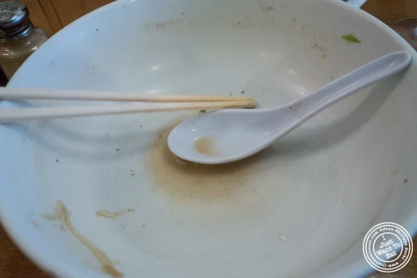 Tonkotsu ramen at Menkui-Tei Ramen Shop in The East Village, New York, NY