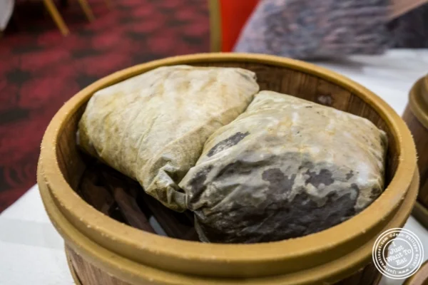 Sticky rice at Jing Fong, Dim Sum Restaurant in Chinatown, New York, NY