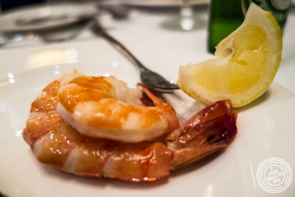 Shrimp cocktail at Benjamin Steakhouse in New York, NY