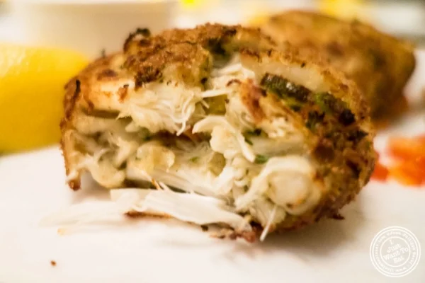 Crab cake at Benjamin Steakhouse in New York, NY