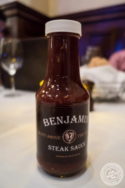 Steal sauce at Benjamin Steakhouse in New York, NY