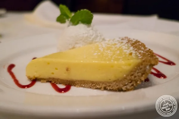 Key lime pie at Benjamin Steakhouse in New York, NY