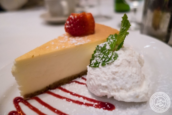 Cheesecake at Benjamin Steakhouse in New York, NY