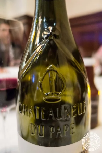 Châteauneuf-du-Pape ("The Pope's new castle") at Benjamin Steakhouse in New York, NY