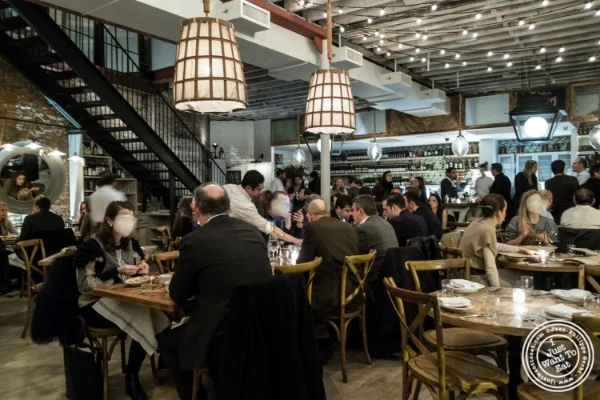 Dining room at Rosemary's, Italian Restaurant in NYC, New York