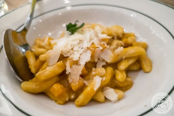 Cavatelli at Rosemary's, Italian Restaurant in NYC, New York