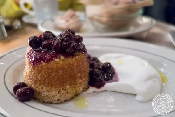 Olive oil cake at Rosemary's, Italian Restaurant in NYC, New York