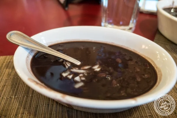 Black beans at Havana Central, Cuban food near Times Square, NYC, New York