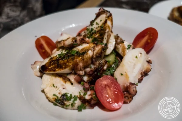 Insalata di polpo at Petrarca Cucina e Vino, Italian restaurant in Tribeca, NYC, New York