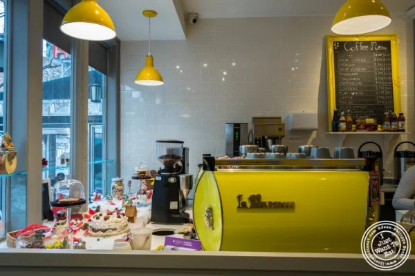 Coffee machine at O Merveilleux in Yorkville, NYC, New York