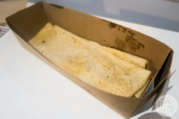 Butter and sugar crêpe at B y Suzette, Crêperie in Tribeca, NYC, New York
