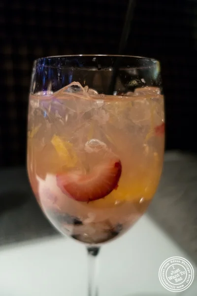 Sake sangria at Fushimi in Williamsburg, Brooklyn, NY