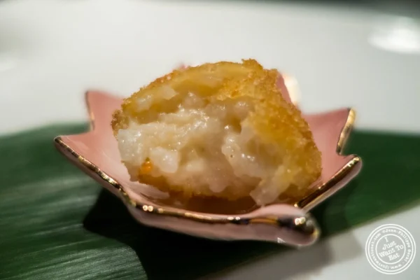 Risotto ball at Fushimi in Williamsburg, Brooklyn, NY