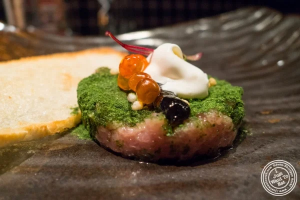 Chu Toro tartare at Fushimi in Williamsburg, Brooklyn, NY
