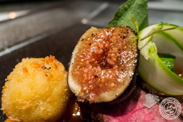 Fig with Filet mignon at Fushimi in Williamsburg, Brooklyn, NY