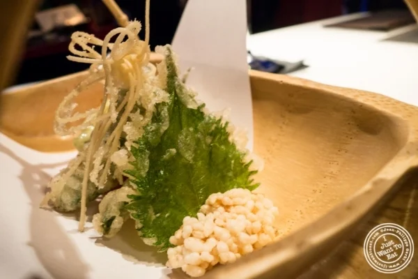 Tempura at Fushimi in Williamsburg, Brooklyn, NY