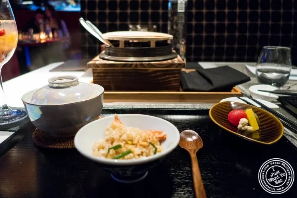 Kamadaki rice at Fushimi in Williamsburg, Brooklyn, NY
