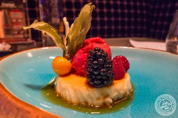 Creme caramel or flan at Fushimi in Williamsburg, Brooklyn, NY