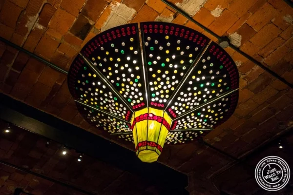 Chandelier at Tribeca Grill in NYC, New York