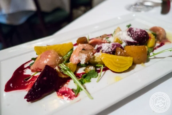 Baby beets salad at Tribeca Grill in NYC, New York