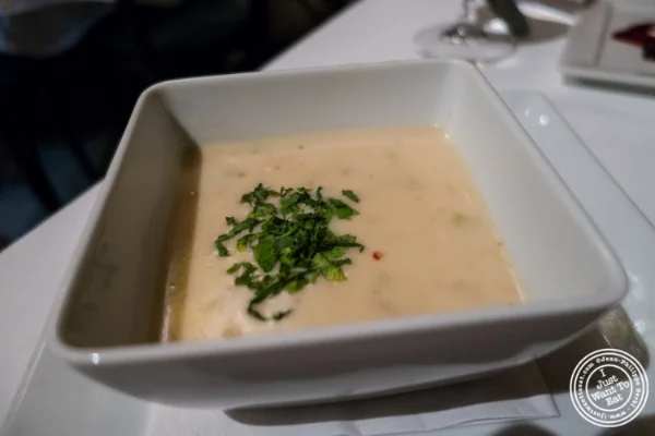 New England Clam Chowder at Tribeca Grill in NYC, New York