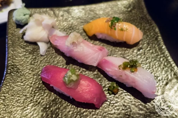 Nigiri at Koi Soho in the Trump Hotel, NYC, New York