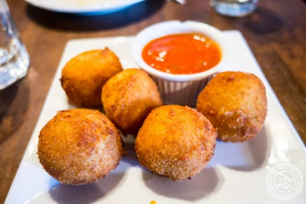 Arancini di riso at Da Mikele by Luzzo's in Tribeca, NYC, New York