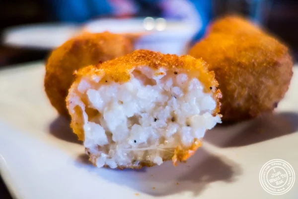 Arancini di riso at Da Mikele by Luzzo's in Tribeca, NYC, New York