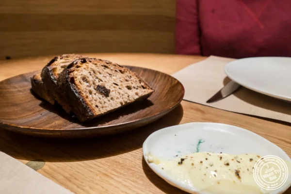Bread and butter at Little Park in TriBeCa, NYC, New York