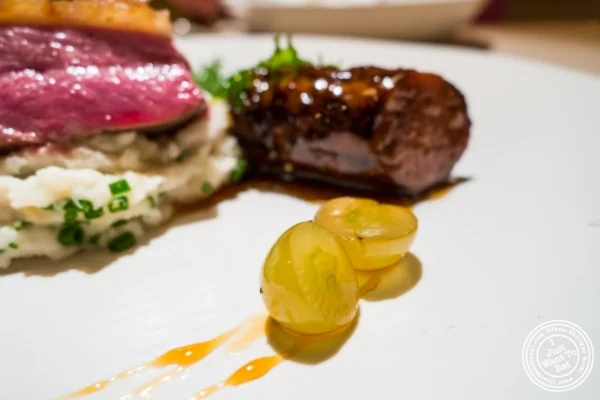 Dry-aged duck and kebab at at Little Park in TriBeCa, NYC, New York