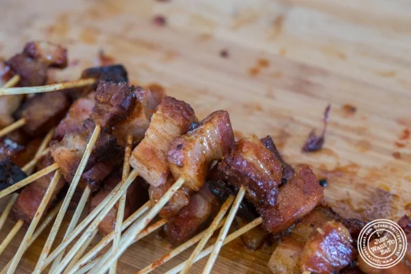 Maple bacon stick from Landhaus at Bacon and Beer Classic 2015 At Citi Field