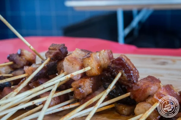 Maple bacon stick from Landhaus at Bacon and Beer Classic 2015 At Citi Field