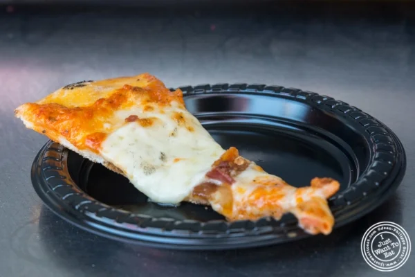 John's bacon and cheese pizza at Bacon and Beer Classic 2015 At Citi Field