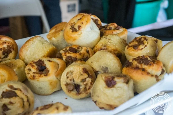 Bacon rolls from Roll With It at at Bacon and Beer Classic 2015 At Citi Field