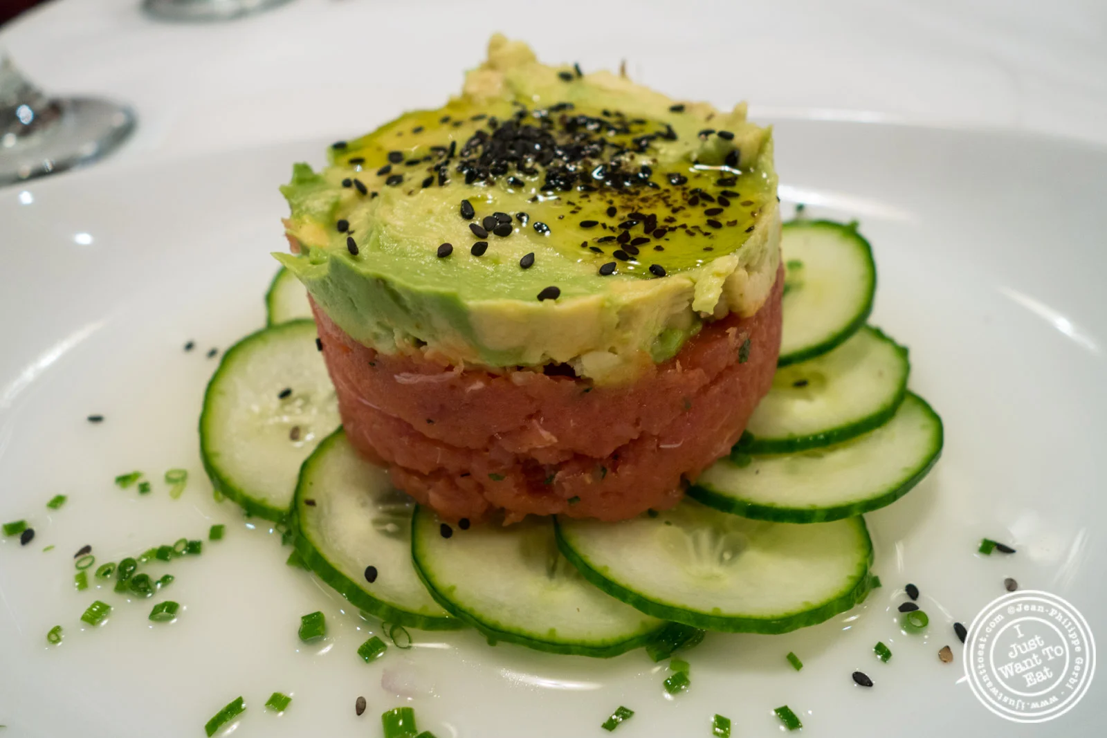 Yellowfin tuna tartare at Rue 57 in NYC, New York