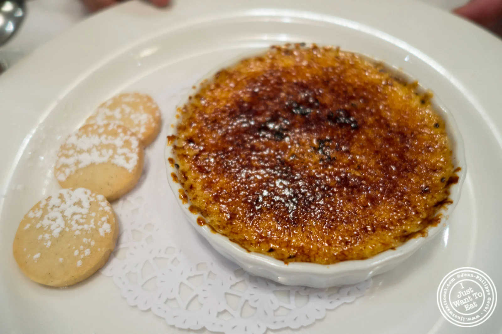 Creme brûlée at Rue 57 in NYC, New York
