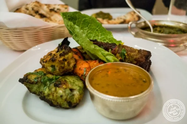 Tandoori mixed grill at Tamarind in TriBeCa, NYC, New York
