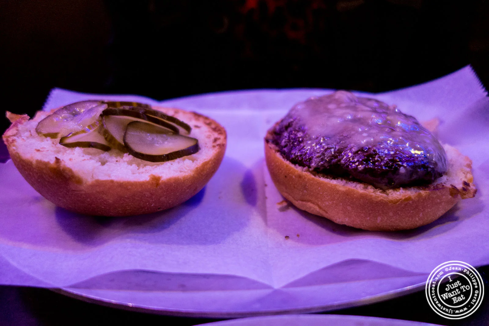 Burger at Black Iron Burger in Chelsea, NYC, New York