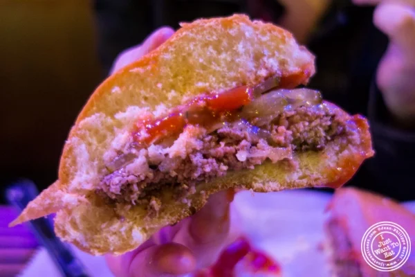 Burger at Black Iron Burger in Chelsea, NYC, New York