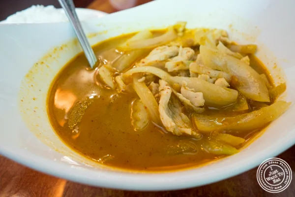 Chicken curry massaman at Luscious Thai in NYC, New York