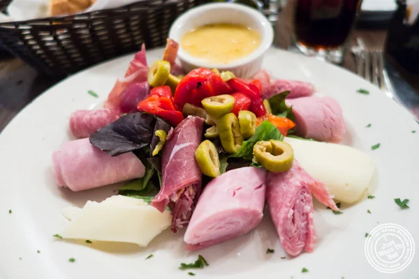 Antipasto salad at Patzeria Family and Friends in NYC, New York