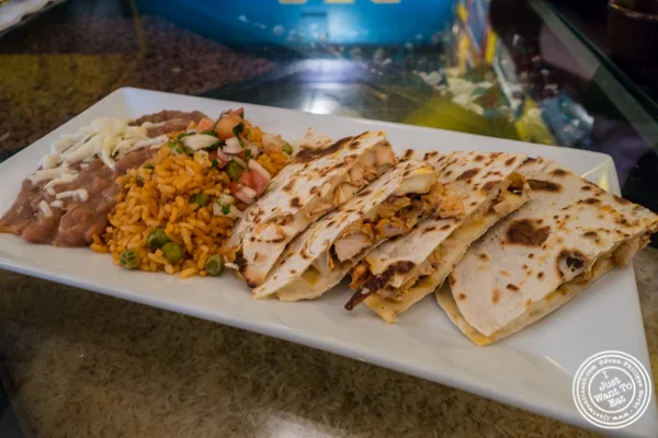 Chicken quesadilla at Diego's, Mexican restaurant in Hell's Kitchen