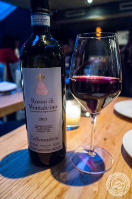 Rosso di Montalcino, Collemattoni, 2013 at L'Artusi, Italian Restaurant in the West Village, NYC, New York