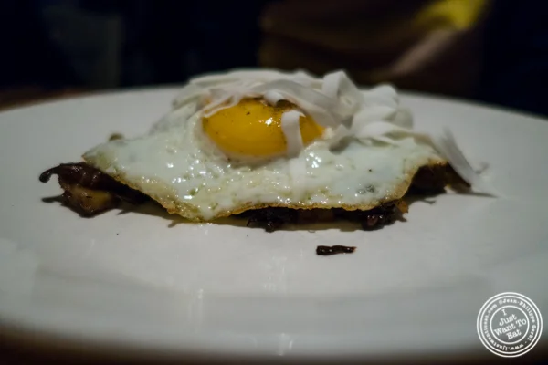 Roasted mushrooms at L'Artusi, Italian Restaurant in the West Village, NYC, New York