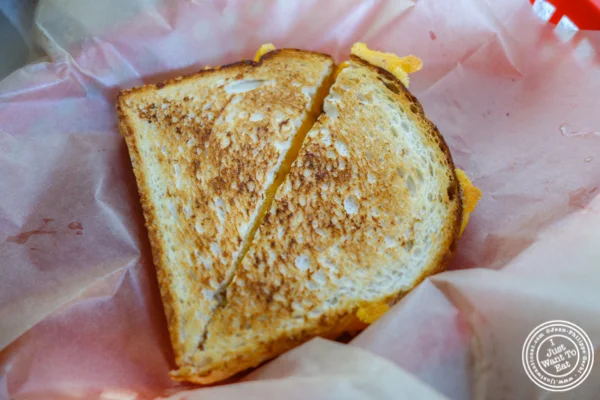 Grilled cheese at Luke's Lobster in Hoboken, NJ