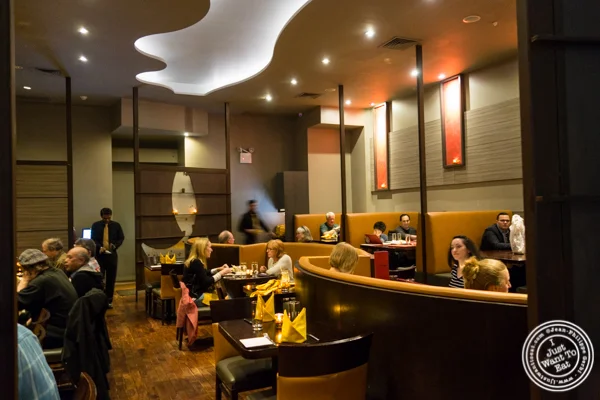 Dining room at Benares, Indian restaurant in TriBeCa, NYC, New York