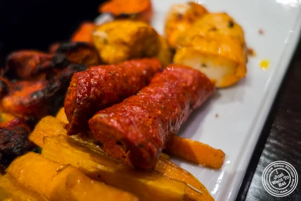 Lamb kebab at Benares, Indian restaurant in TriBeCa, NYC, New York