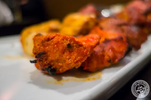 Tandoori chicken at Benares, Indian restaurant in TriBeCa, NYC, New York