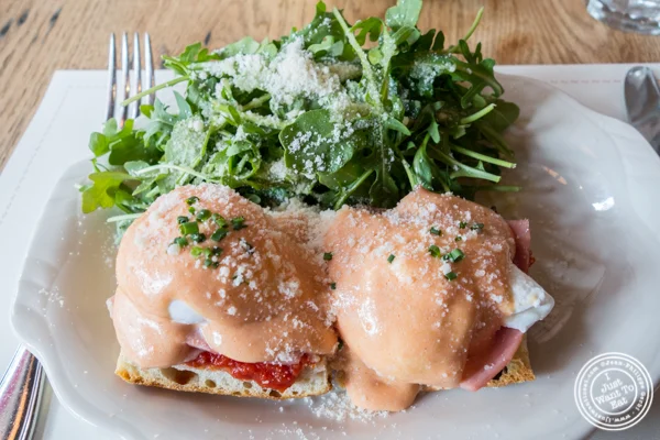 Italian eggs benedict at Bar Primi in NYC, New York